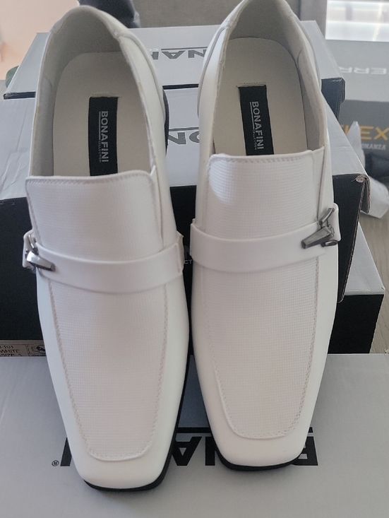 Other - Men’s White Slip-On Dress Loafers
